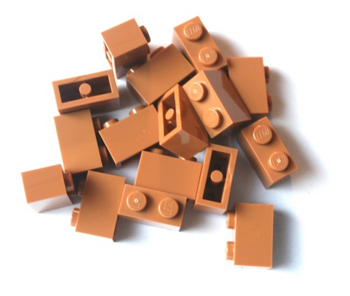 16x lego stein 1x2 - stein, neu