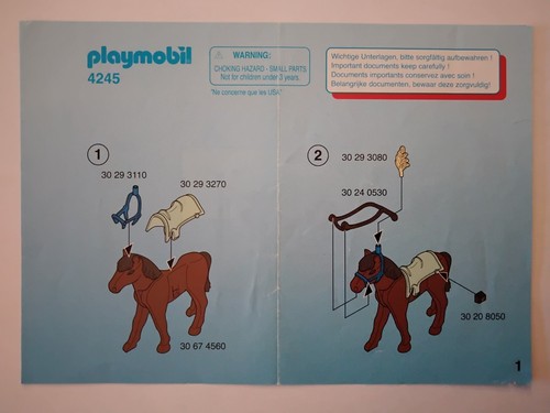 Playmobil bauanleitung 4245 - playmobil,