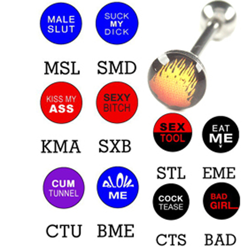 6mm barbell zungen - barbell, piercing