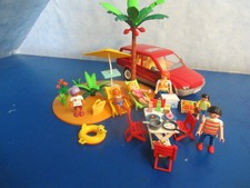 9421 Auto Familien Combi Strand Urlaub Campung v Figuren  Playmobil 8566
