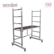 STRUKTURO fahrbares Faltgerüst / Alu-Arbeitsgerüst AH 2,90 m inkl. Rollen