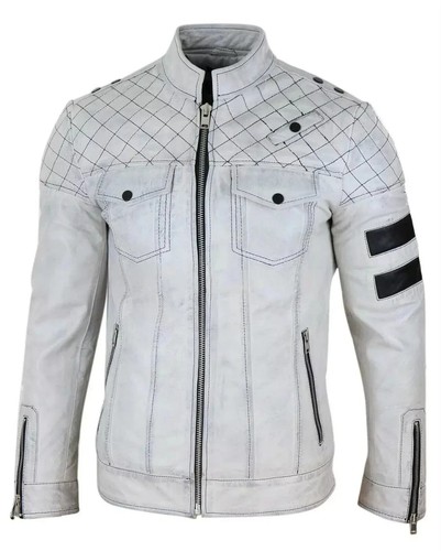Herren lammfell lederjacke - herren,