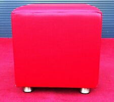 Air Berlin Sitzwürfel Kunstleder Rot 46,5 x 46,5 x 46,5 cm Hocker Sitzhocker (5)
