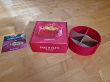 COOX Springform Mit Porzellan Servierplatte 18cm Rot Silikon