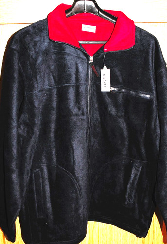 Fleecejacke zweifarbig
