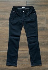 TOMMY HILFIGER Denim Jeans SUZZY W27 L30 schwarz Chicago Coated Straight Leg L28