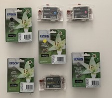 7x Original Epson T0591 T0593 T0594 T0599 T0597 T0598 Epson Stylus Photo R2400