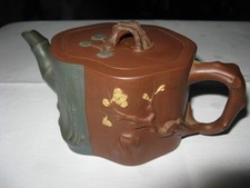 ANTIKE CHINESISCHE ZISHA YIXING TEEKANNE DREI FREUNDE DES WINTERS -