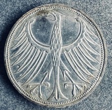 5 Mark 1974 F BRD Silberadler
