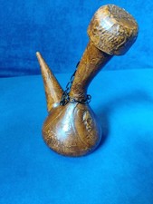 Schnabelkrug Leder Porron Handarbeit Spanisch Handarbeit