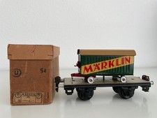 Märklin Spur 0 - 1706 Plattformwagen mit Möbelwagen "Märklin" in OVP !neuwertig!