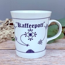 Kaffeebecher Indisch Blau " Kaffeepott " Porzellan Kaffeebecher Tasse maritim