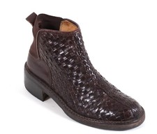 Stiefeletten Blogger Halbschuhe Granny Vintage Hipster Ankle Boots Leder 36