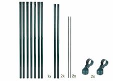 Zaunpfostenset Zaunpfosten Zaunpfahl Metall 175cm Grün 7 Stück