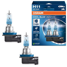 H11 OSRAM Cool Blue INTENSE New 2025 NextGeneration 5000K +100% Halogen Duobox