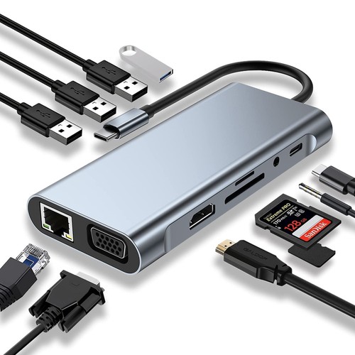 10in1 usb hub - usb-c, docking
