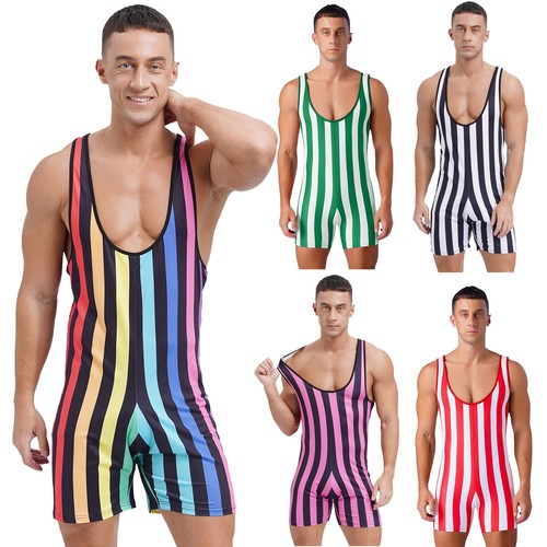 Herren gestreiftes singlet - herren,