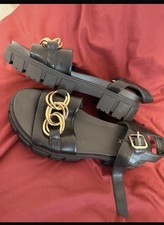 Damen Sandalen Schwarz mit