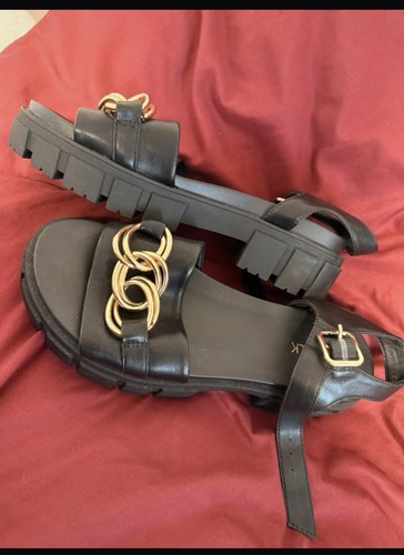 Damen sandalen schwarz mit - damen,