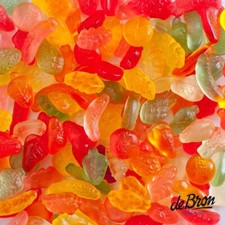 (10,90 EUR/kg) De Bron Fruit Gums Bunte Früchte Fruchtgummi Zuckerfrei 1 kg
