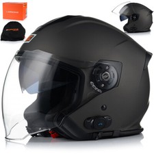 Origine Motorradhelm mit Bluetooth Matt Jethelm Motorrad Modular Jet Helm S - XL