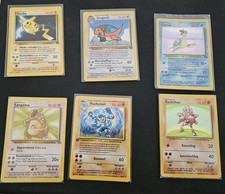 Pokemon Lapras Fossil , Machomei, Pikachu Promo, Dragoran Promo  Deutsch Vintage