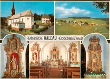 Waldau Neustadt Pfarrkirche Waldau Panorama Kircheninneres Figuren