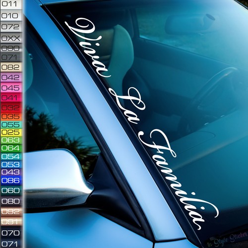 Auto sticker viva familia - auto,