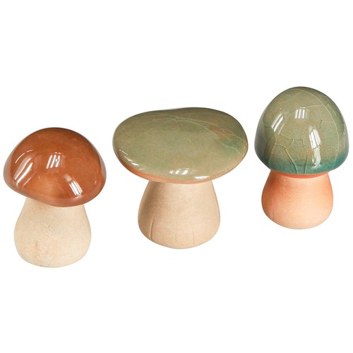 Keramik pilze set deko - set,