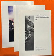 BMW Motorrad  3 Prospekte  1995 mit R100R Mystic  100 GS PD K75 K100