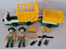 Playmobil Tiertransporter Raubtierwagen Tierpfleger Ranger Safari 3242 #E790