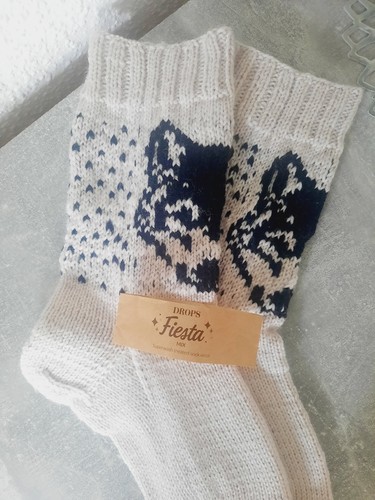 Selbstgestrickte socken mit - selbstgestrickte,
