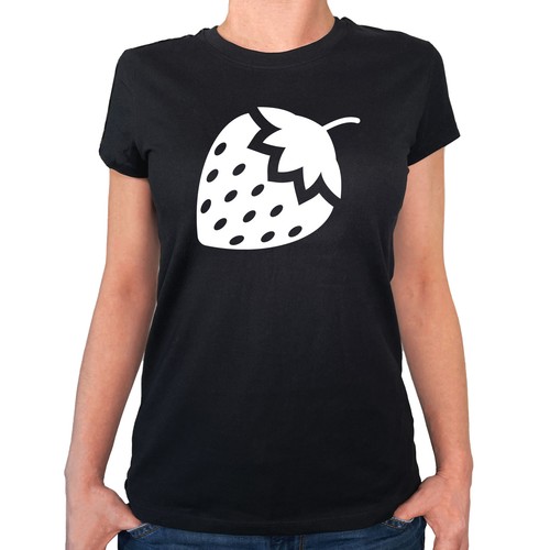 Damen shirt erdbeere - damen,