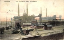 Ak Dortmund im Ruhrgebiet, Eisenwerk, Stahlwerk Hoesch,... - 11021684