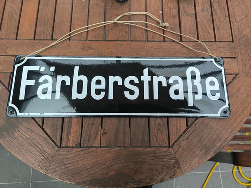 Emailleschild straßenschild - emailleschild,
