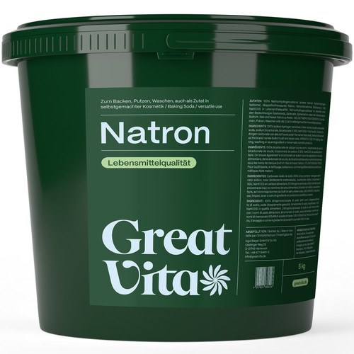 Greatvita natron pulver 6x5kg - pulver,