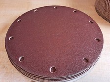 50 Stück 3M Klett Schleifscheiben 225mm Körnung 80   10 Loch Trockenbau Giraffe