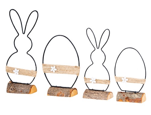 4er set deko aufsteller hase - deko,