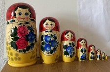 WEIHNACHTSGESCHENK! KUNSTOBJEKT-Matroschka! Matrjoschka. Babuschka!8 Holz-Puppen