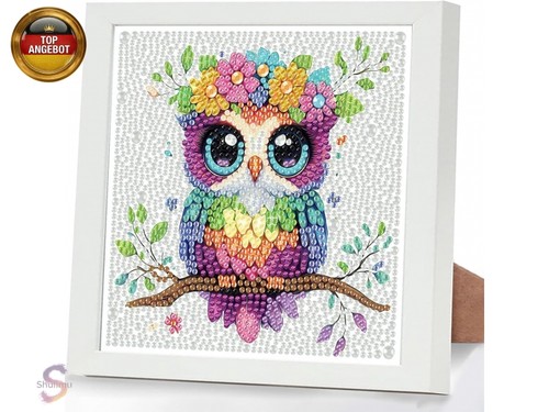Eule diamond painting - eule, kinder