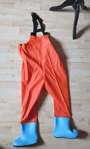 Wathose kinder orange blau - wathose,