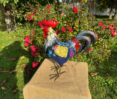 Bunter huhn garten dekoration - bunter,