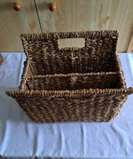 Zeitungskorb, Aufbewahrungskorb, Weide, Regalkorb, Korb, 40 x 25 x 30 cm,
