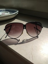 alte FERRARI Sonnenbrille klappbar Schwarz Sommer Italien sunglasses gut erhalte