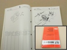 Deutz D 4006 Traktor Schlepper Ersatzteilliste 1981 Original Ersatzteilkatalog