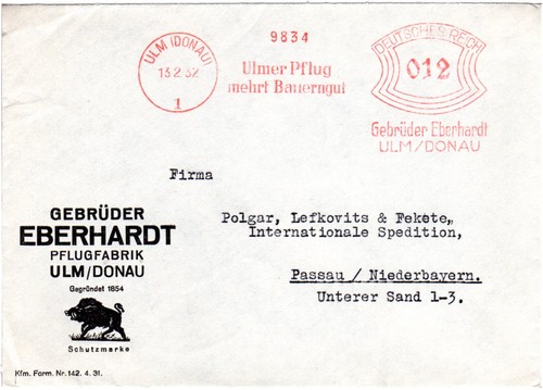 1932 afst ulmer - ulmer, pflug