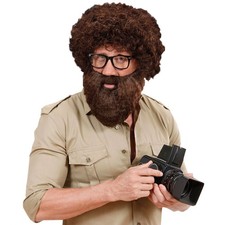 Brauner Vollbart Karneval Bart