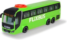 Dickie Toys - Spielzeug-Bus Man Flixbus (Grün) – Lenkbarer Reise-Bus (26,5 Cm) Z
