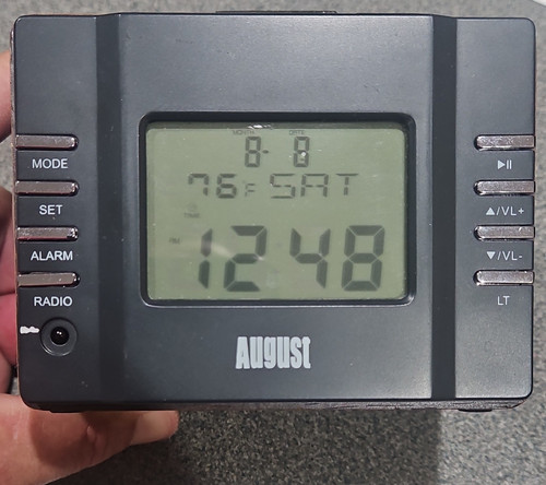 August mb300 digital clock - august,