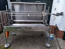 Spanferkelgrill Lammgrill Drehgrill aus hochwertigem Edelstahl mit Motor